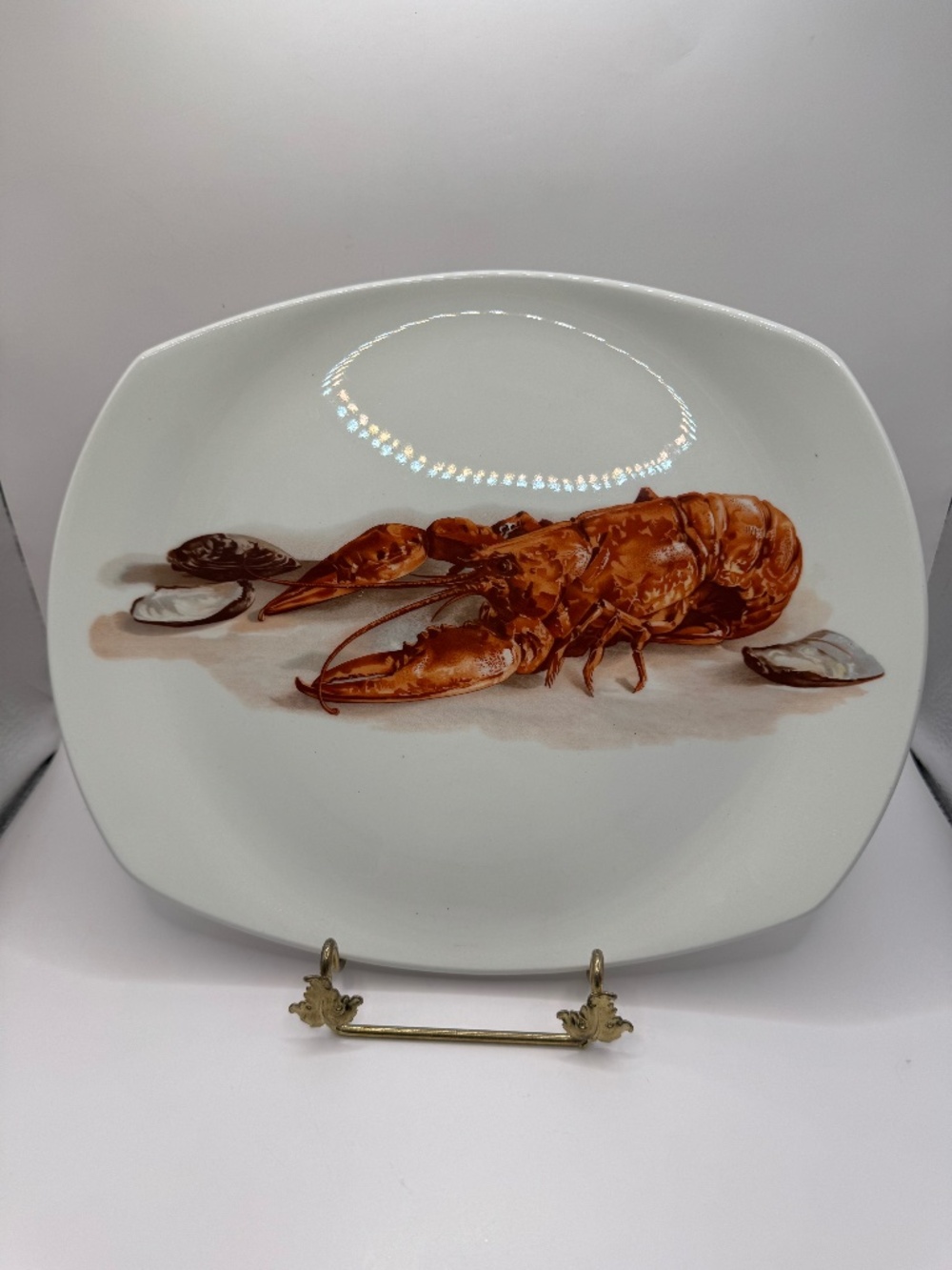 Wood and Sons Burselm English Ironstone Lobster and Oyster serving platter.